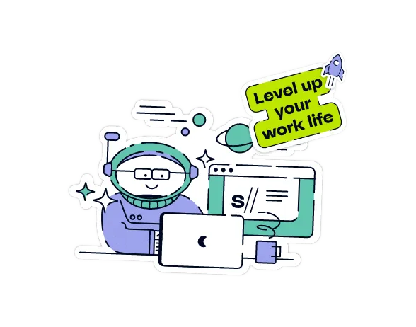 Illustration of person browsing open positions