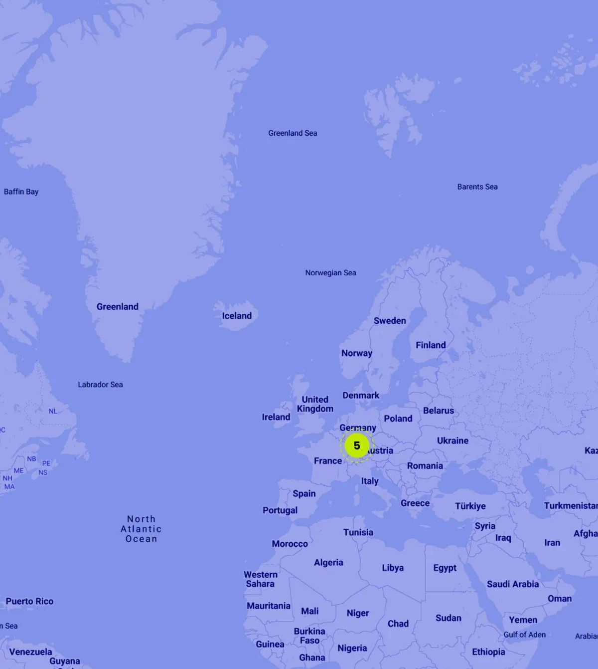 World map showing Seibert Group locations